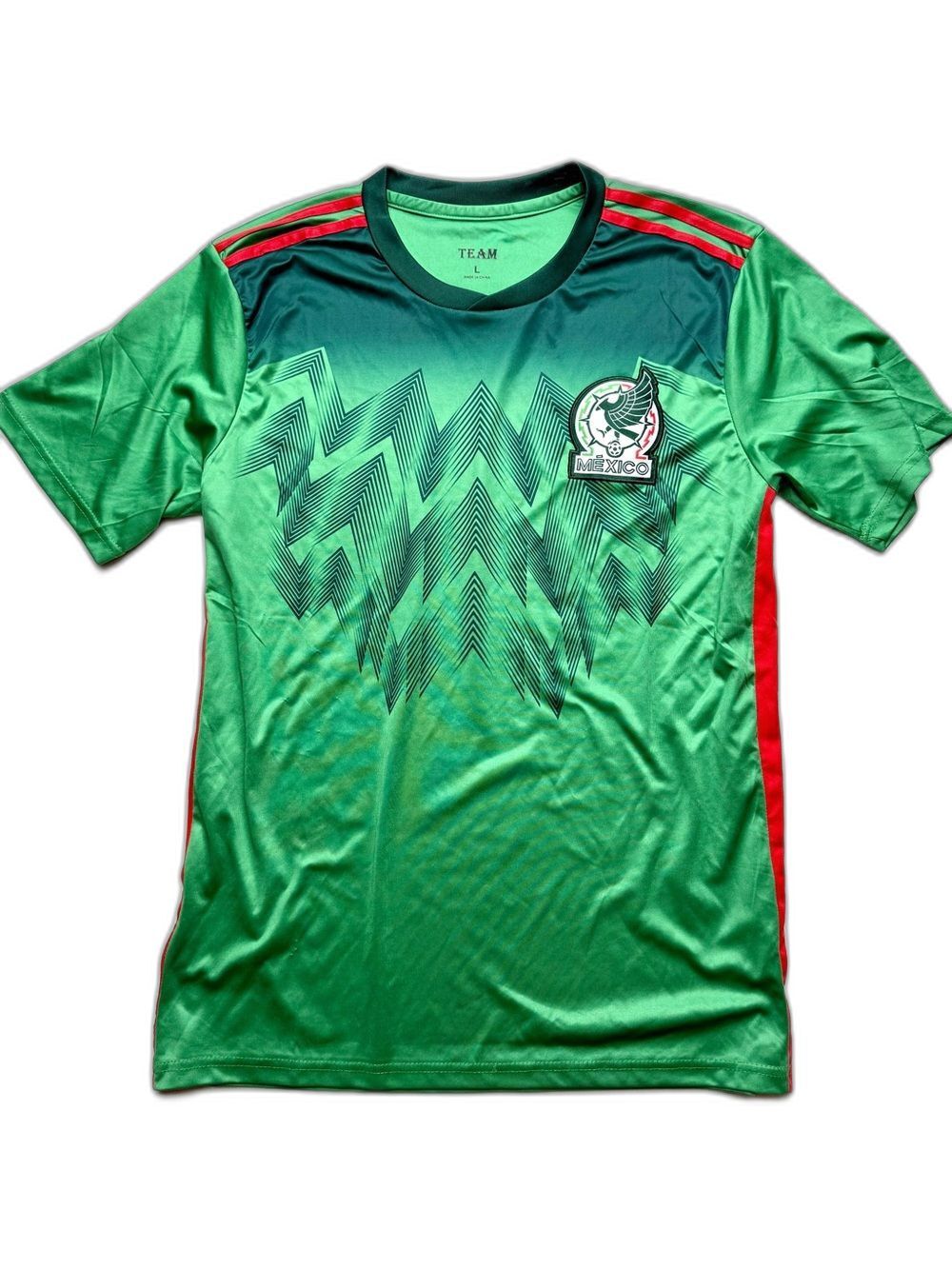 Green Mexico Soccer Jersey Athletic Top